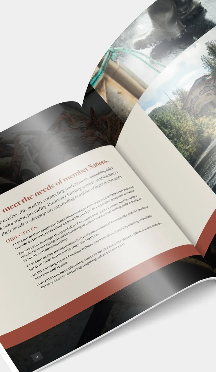 Annual report interior spread