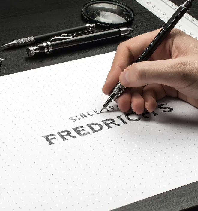Fredrichs identity, wordmark detail